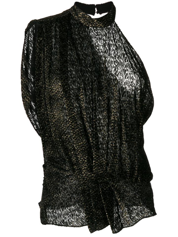 Iro Asymmetric Sleeveless Blouse - Metallic