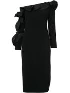Cushnie Et Ochs Ruffled Dress - Black