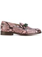 Ps By Paul Smith Snakeskin Effect Loafers - Pink & Purple