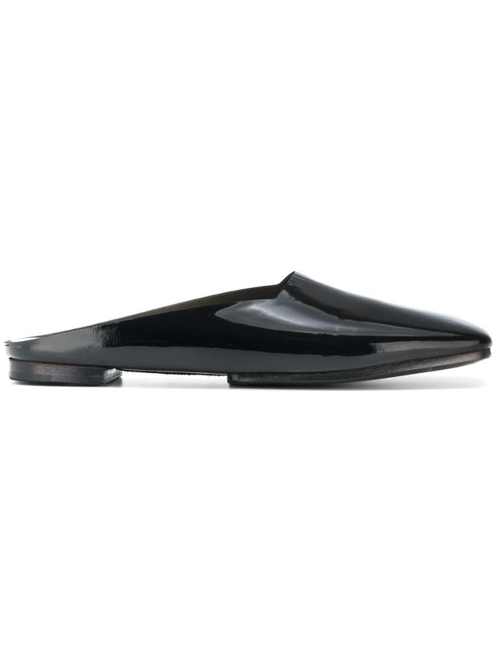 Marsèll Square Toe Slippers - Black