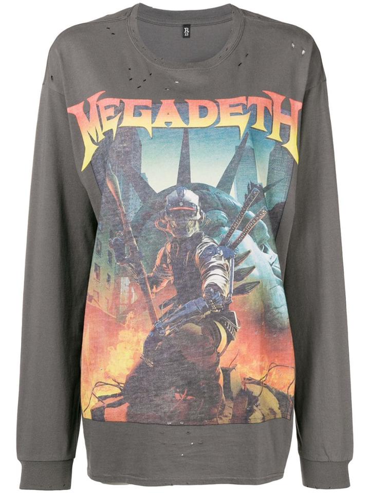 R13 Megadeth Sweatshirt - Grey