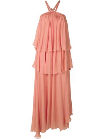 Jay Ahr Tiered Evening Dress