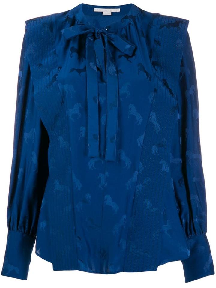 Stella Mccartney Ruffle Horse Shirt - Blue