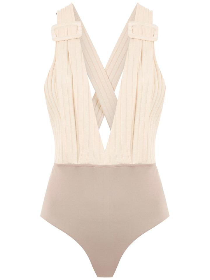 Framed Superb Bodysuit - White