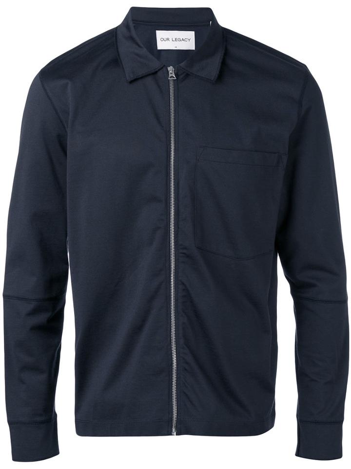 Bomber Jacket - Men - Cotton/polyester - S, Blue, Cotton/polyester, Our Legacy