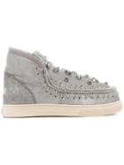 Mou Jewel Studded Boots - Grey