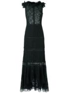 Martha Medeiros Lace Gown - Black