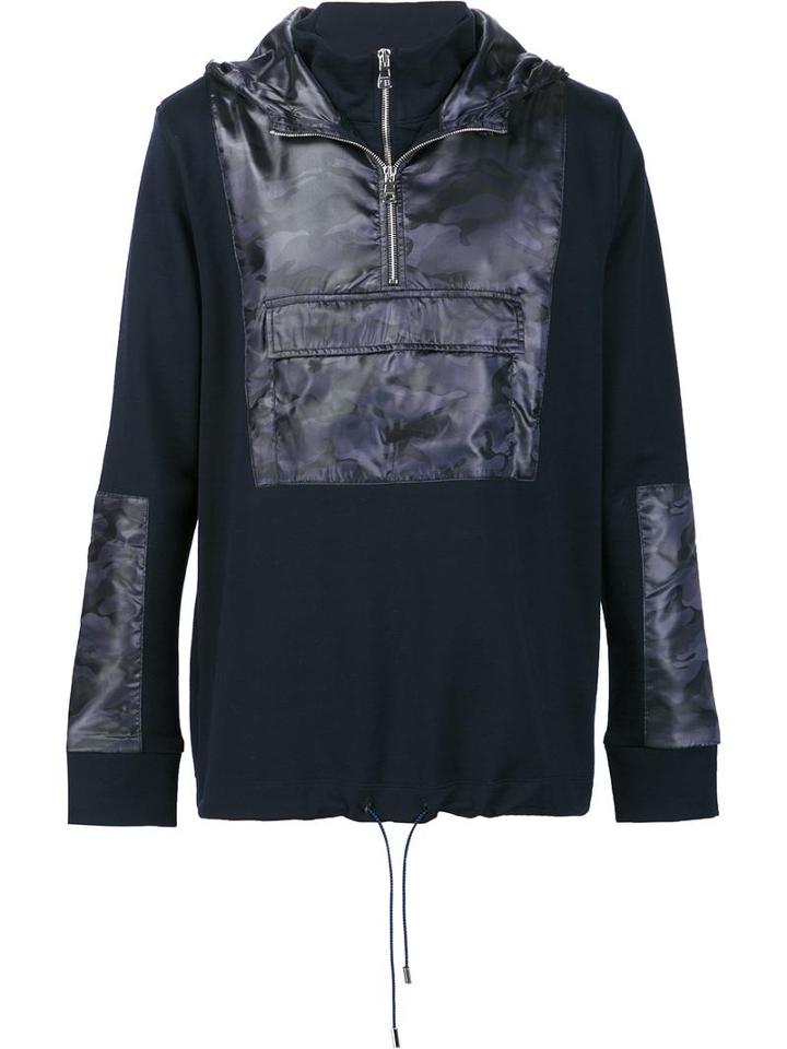 Oyster Holdings 'hkg Anorak' Sweatshirt, Men's, Size: Large, Blue, Cotton/nylon