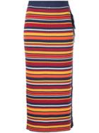 Hysteric Glamour Striped Lace-up Knitted Skirt - Multicolour