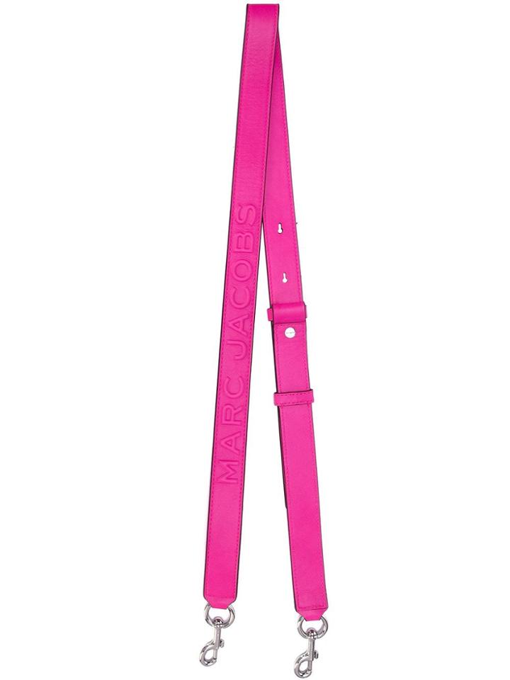 Marc Jacobs Debossed Leather Strap Belt - Pink