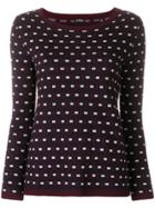 Aspesi Intarsia Knit Jumper - Red