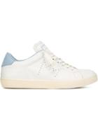 Leather Crown Contrast Back Detail Sneakers, Men's, Size: 45, White, Rubber/leather