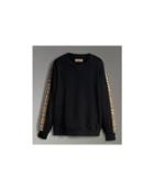 Burberry Vintage Check Detail Cotton Blend Sweatshirt 20543 -