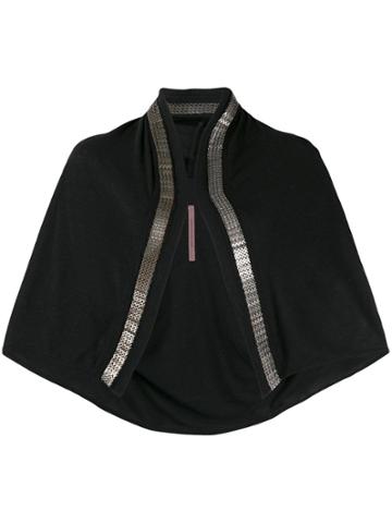 Rick Owens Lilies Mesh Chain Cardigan - Black