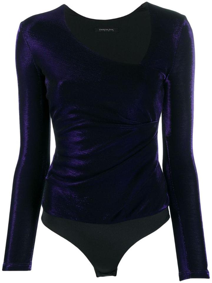 Patrizia Pepe Asymmetric Neck Body - Purple