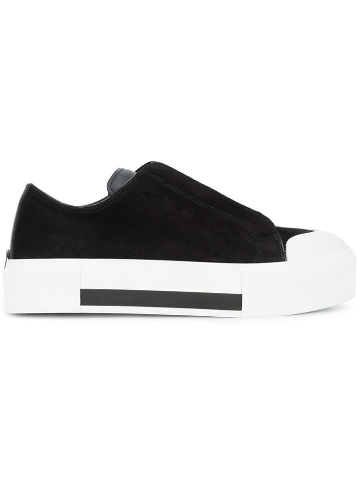 Alexander Mcqueen Slip-on Low Top Sneakers - Black