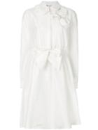 Lanvin Rosette-embellished Shirt Dress - White