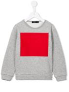 No21 Kids Square Print Sweatshirt, Boy's, Size: 7 Yrs, Grey
