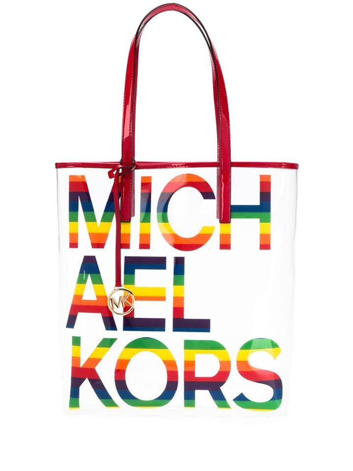Michael Michael Kors Large Logo Tote Bag - White