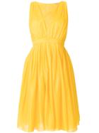 No21 Sleeveless Mini Dress - Yellow & Orange