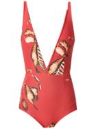 Haight Fernanda Printed Swimsuit - Red