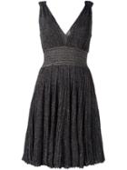Missoni Shimmer V-neck Dress, Women's, Size: 40, Black, Cupro/polyester/rayon/spandex/elastane