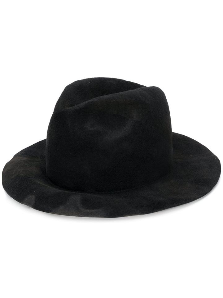 Yohji Yamamoto Fedora Hat - Black