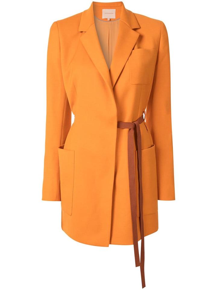 Roksanda Belt Detail Blazer - Orange