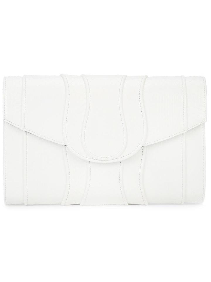Khirma Eliazov Panelled Clutch Bag - White