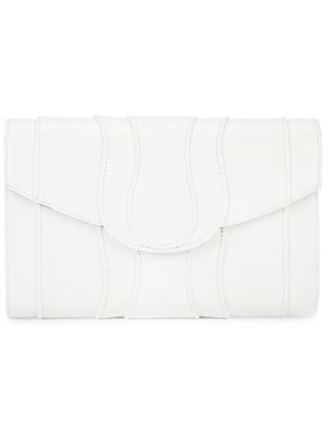 Khirma Eliazov Panelled Clutch Bag - White