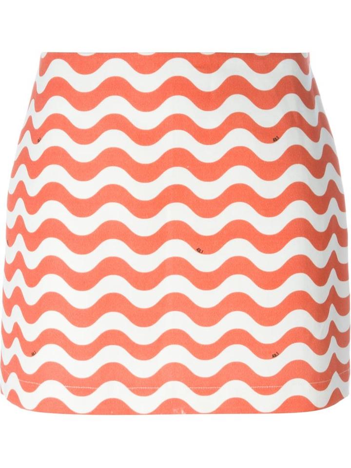 Au Jour Le Jour Wave Print Skirt
