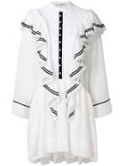 Philosophy Di Lorenzo Serafini Frill-trim Shirt Dress - White