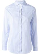 Lardini Striped Shirt, Women's, Size: 40, Blue, Cotton