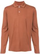 Saturdays Nyc Longsleeved Polo Shirt - Brown