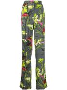 Blumarine Floral Straight Leg Trousers - Grey