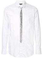 Loveless Embellished Fitted Shirt - White