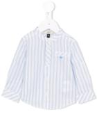 Armani Junior - Striped Collarless Shirt - Kids - Cotton - 24 Mth, White
