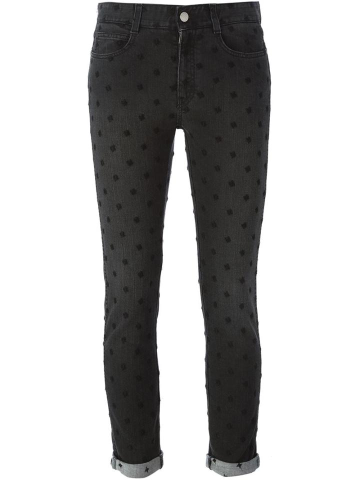Stella Mccartney Embroidered Jeans, Women's, Size: 27, Black, Cotton/spandex/elastane