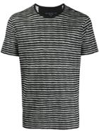 John Varvatos Striped T-shirt - Black
