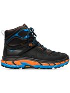 Hoka One One Black And Orange Tor Ultra Suede High-top Sneakers