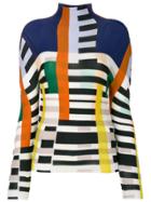 Issey Miyake Cauliflower Colour Blocked Printed Sweater - Multicolour
