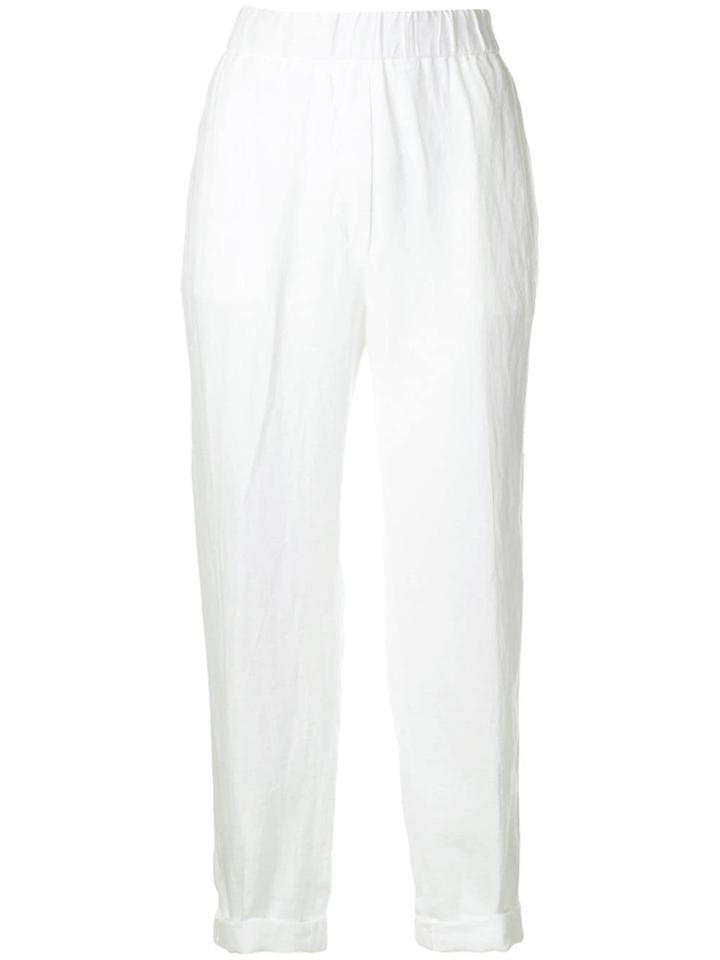 Peserico Cropped Trousers - White