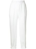 Peserico Cropped Trousers - White