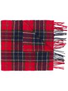 Barbour Plaid Scarf - Red