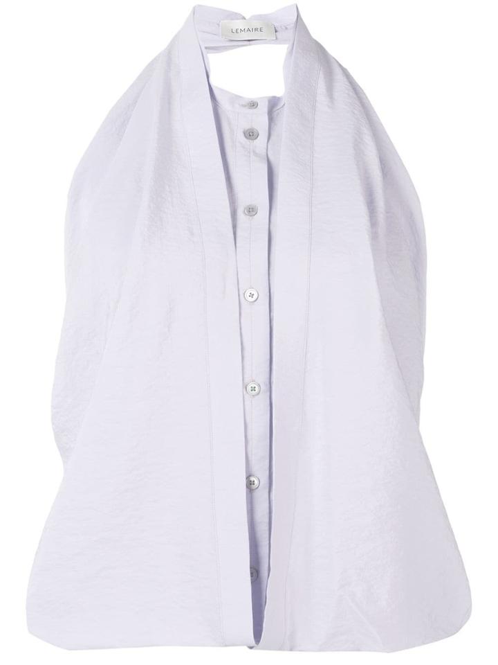 Lemaire Halter Neck Blouse - Purple