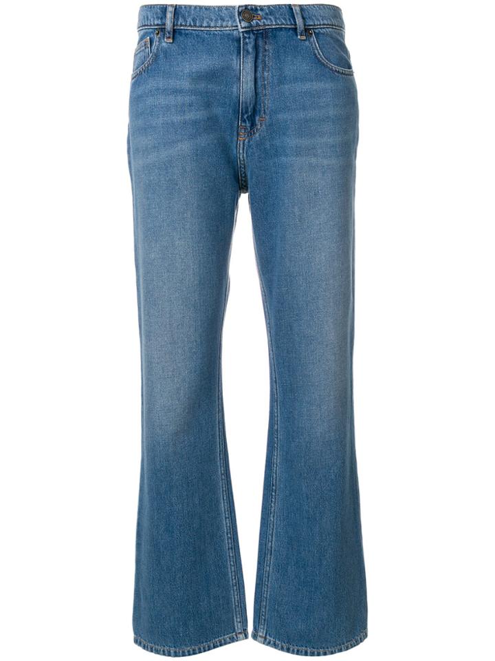 Kenzo Flared Cropped Jeans - Blue