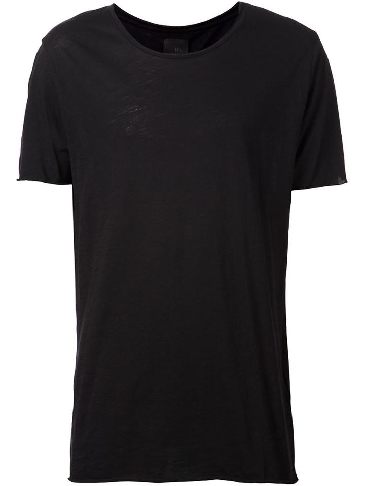 Thom Krom Raw Edges T-shirt, Men's, Size: Xl, Black, Cotton