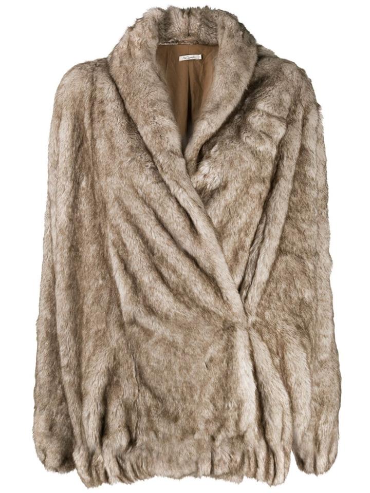 Mes Demoiselles Cheldon Faux-fur Coat - Neutrals