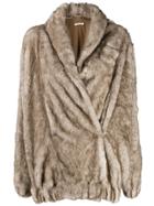 Mes Demoiselles Cheldon Faux-fur Coat - Neutrals