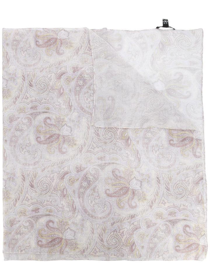 Pal Zileri Printed Scarf, Men's, Nude/neutrals, Cotton